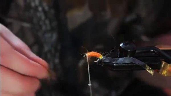 Изготовление рыболовной снасти муха «Бокоплав». DIY fly fishing "Sideways floats"