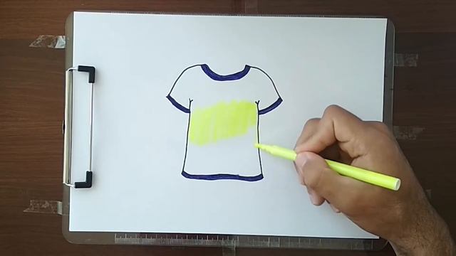 Bolalar uchun futbolka rasmini chizish | Drawing t-shirt for children | Рисование футболка для дете смотреть онлайн