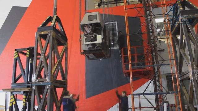 Такелажные работы. Подъем станка. смотреть онлайн
