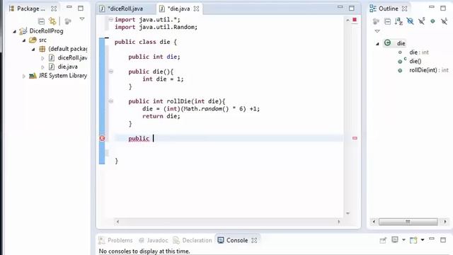 Java Dice Program смотреть онлайн
