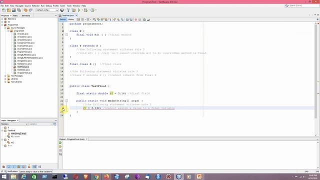 Core_Java_22 - Java final keyword смотреть онлайн
