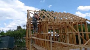 Стропильная система крыши в каркасном доме, своими руками, часть 3