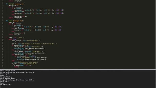 Cryptography: Caesar Cipher Python 3 смотреть онлайн