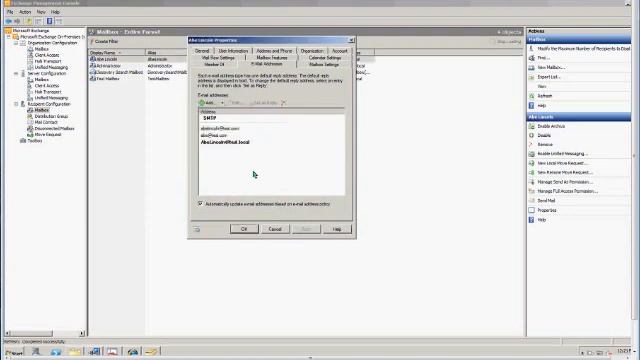 How to change an email address in Microsoft Exchange 2010 смотреть онлайн