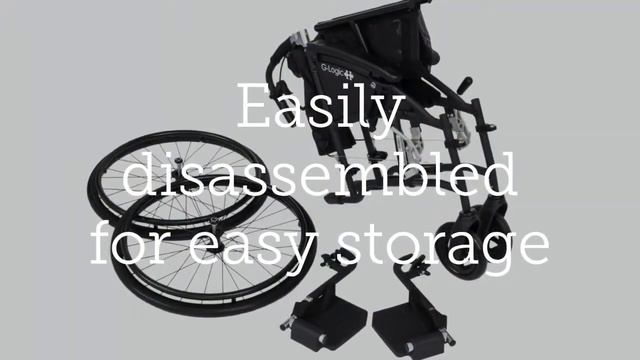 The Excel G Logic Self Propelled Wheelchair Blue and White Edition смотреть онлайн