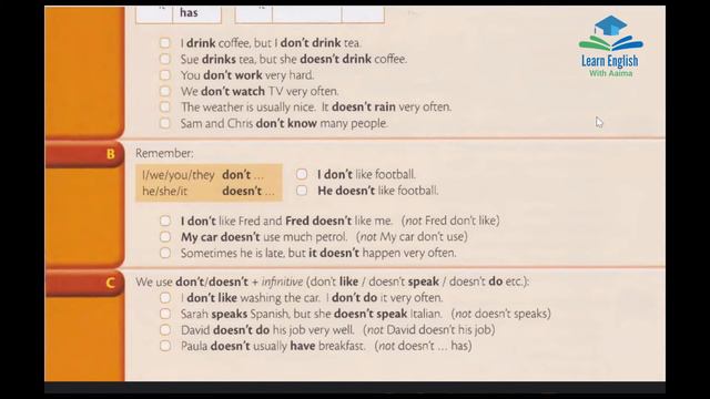 How to Make Present Simple Negative (I don't) смотреть онлайн