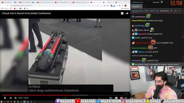 Hasanabi Reacts To I Snuck Into A Secret Arms-Dealer Conference смотреть онлайн