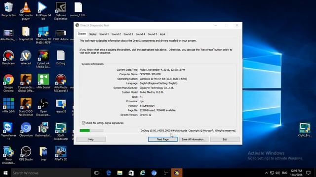 How to get dxdiag on Windows OS? смотреть онлайн