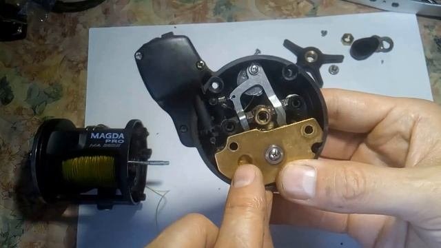 Катушка на сома.мульт OKUMA Magda Pro MA-20DX.После 4 лет эксплуатации! смотреть онлайн