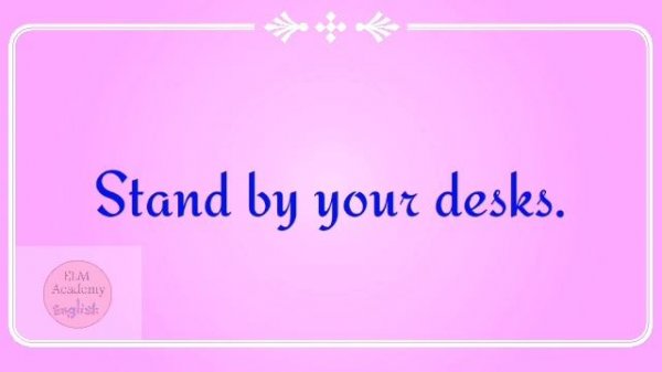 Classroom Language for teacher.