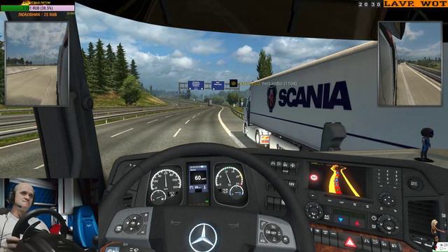 Euro Truck Simulator 2 (КОНВОЙ) 3 сервер смотреть онлайн