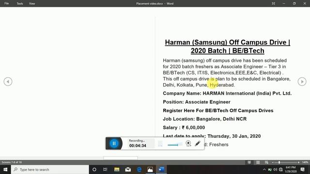 Recruitment drives 2020 || 2019 || 2018 | B.Tech/B.E | Internship | Intel,Cisco,HP,Samsung,Amazon смотреть онлайн