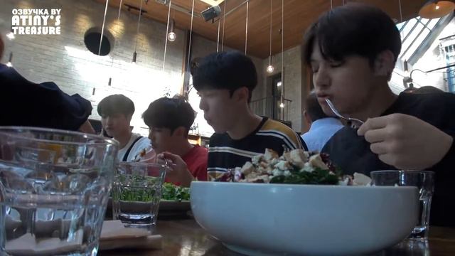 [Озвучка By ATINY'S TREASURE] ATEEZ (KQ Fellaz) в Америке EP. 5