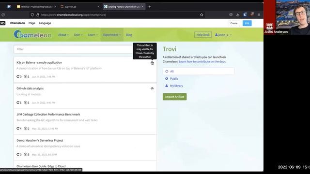 Practical Reproducibility with Chameleon [Summer With Chameleon 2022] смотреть онлайн