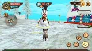 СИМУЛЯТОР Маленького КОТЕНКА #21 Новогоднее обновление с оленями и Санта Клаусом #ПУРУМЧАТА