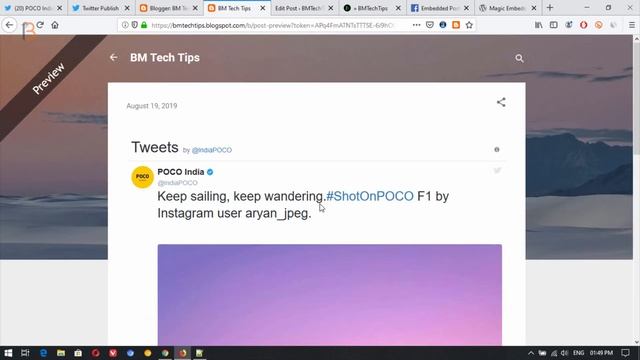 How to Embed Twitter, FB, Instagram Post on Your Blogger/WordPress Website 2019 смотреть онлайн