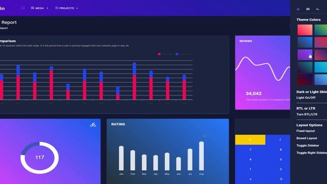 Responsive Bootstrap Admin Dashboard Template WebApp – Pearl смотреть онлайн