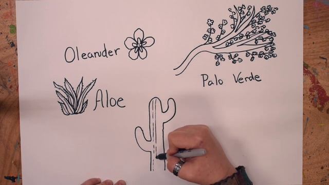 Art with Kristy- Drawing Desert Plant-Life смотреть онлайн