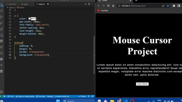 Cursor || HTML,CSS & JAVASCRIPT Project ||Frontend Project || Web Development смотреть онлайн