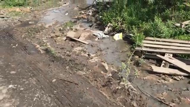 Прорыв канализации в Яшкино