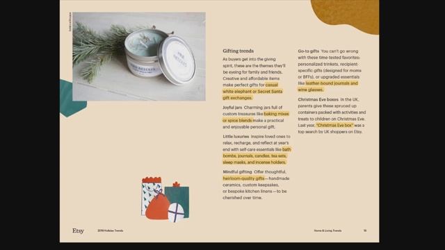 Путеводитель по трендам ETSY - Праздничный сезон 2019 смотреть онлайн