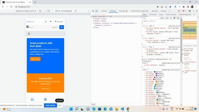 Reactjs Ecommerce Website Template Home Page 3 смотреть онлайн