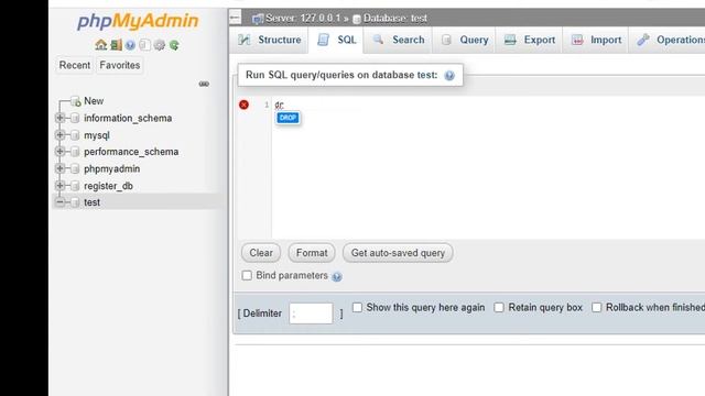 DROP DATABASE FOR PHPMYADMIN смотреть онлайн