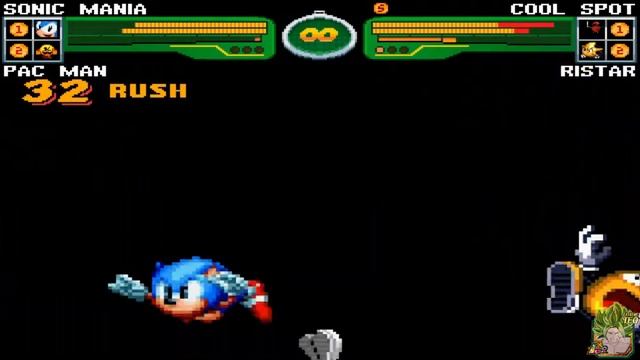 M.U.G.E.N. Battles | Sonic Mania/Pac-Man vs Cool Spot/Ristar смотреть онлайн