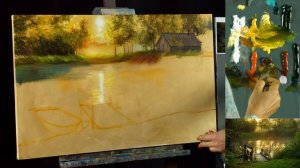 Вебинар от Ольги Базановой - "Мостик на пруду". Пишем маслом