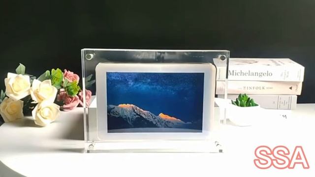 Acrylic Digital Photo Frame With Battery #acrylicdigitalphotoframe #photoframe #digitalpictureframe