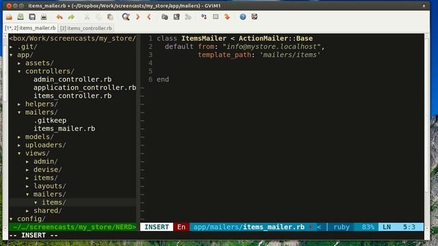 50 эпизод Научись Rails отправка почты с помощью ActionMailer смотреть онлайн