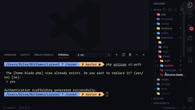 9 Laravel for beginner -Install First Package laravel UI смотреть онлайн