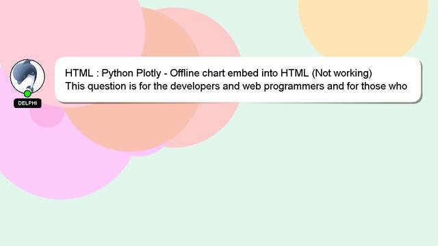 HTML : Python Plotly - Offline chart embed into HTML (Not working) смотреть онлайн