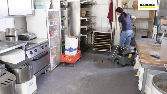 Kärcher - Comment utiliser l'aspirateur NT 30/1 Ap Te L dans une boulangerie смотреть онлайн