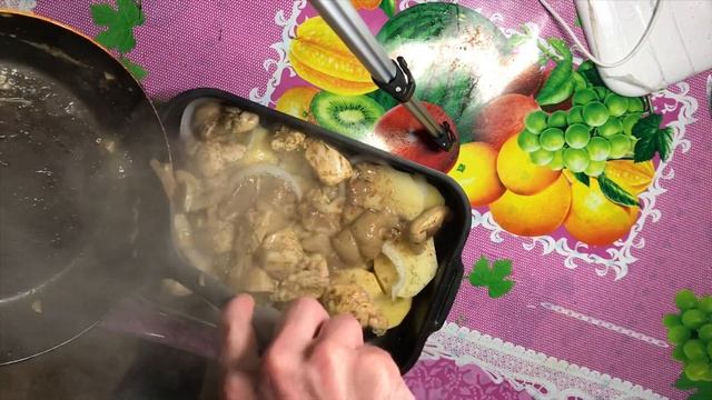 Вкуснейшая картошка с грибами. Простой рецепт! смотреть онлайн