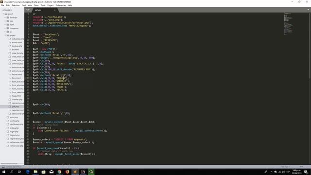 Reportes PDF PHP MySQL смотреть онлайн