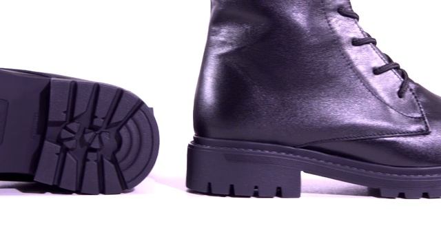 Ботинки высокие черные женские кожаные 0157 - #днепровскийбукин смотреть онлайн