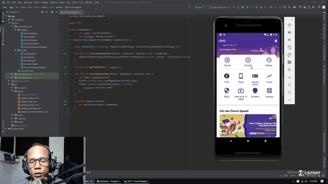 Tampilan Aplikasi OVO (homepage) dengan Kotlin dan XML | Trailer Kelas Membership Lazday смотреть онлайн