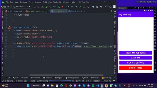 Day - 06 : Android App Development with Kotlin - Navigation between page смотреть онлайн