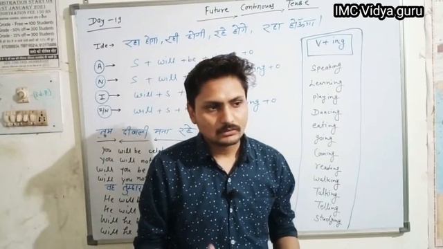future continuous (progressive)tense||use of will be||learn English @imcvidyaguru845 смотреть онлайн