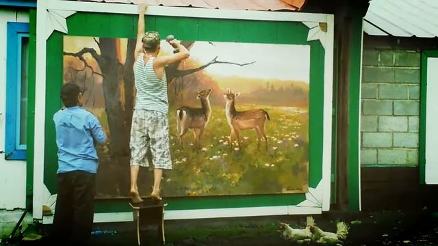 2015. Зосик Хибатова. роспись ворот