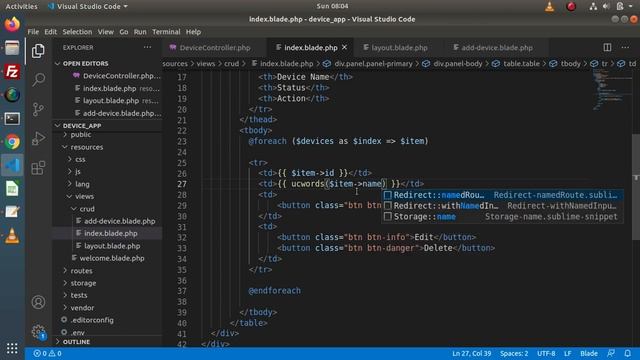 Learn Laravel 8 Beginners Tutorial #67 CRUD Application - List Data From Database смотреть онлайн