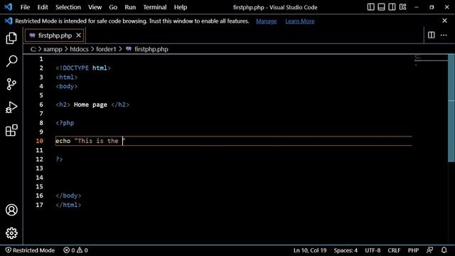IMBEDDING HTML IN PHP смотреть онлайн