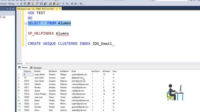 Como usar Index en la Base de Datos SQL Server con Management Studio смотреть онлайн