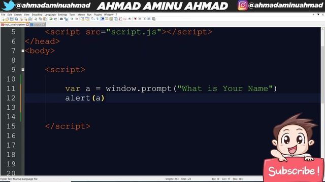 KOYI JAVASCRIPT 15 WINDOW PROMPT смотреть онлайн