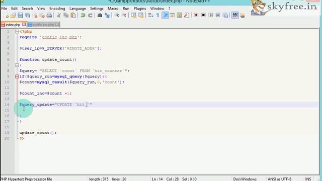 PHP Advanced Tutorial in Tamil 98 Creating a DataBase Hit Counter Part 4 смотреть онлайн