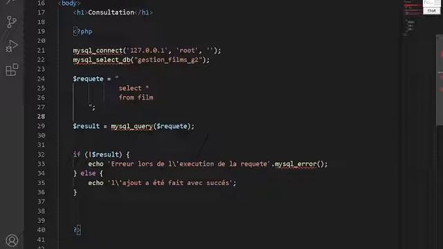 PHP - Activité 4 : Récupérer des données à partir de MySql et afficher un tableau dynamique en HTML смотреть онлайн