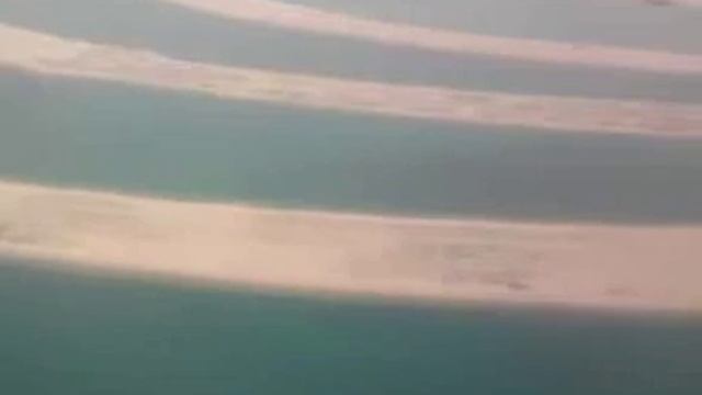 Takeoff and view of Palm Jebel Ali смотреть онлайн