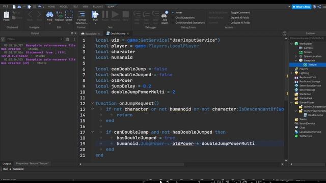 How to create a double jump system | Roblox Studio смотреть онлайн