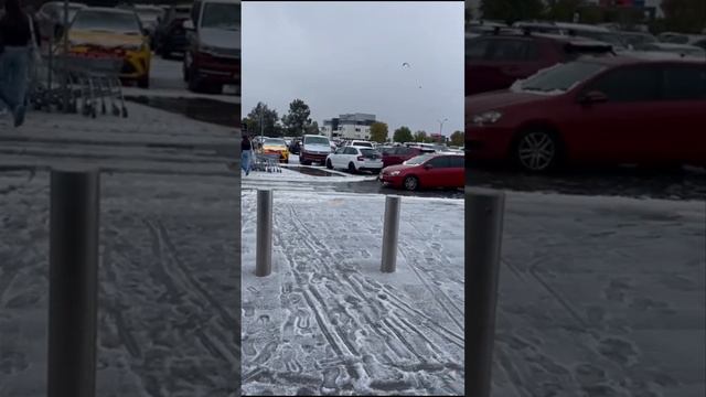 Snow / Hails In Canberra.